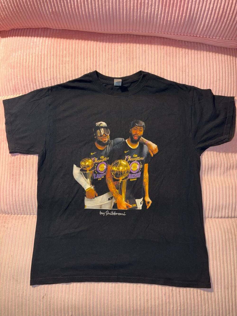 Shibbroni Los Angeles Lakers 2020 NBA Champions LeBron James and Anthony Davis